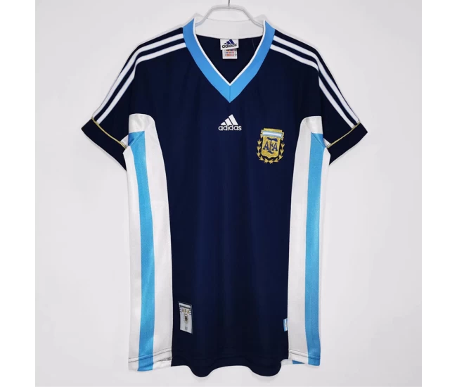 Argentina Away Retro Soccer Jersey 1998-1999