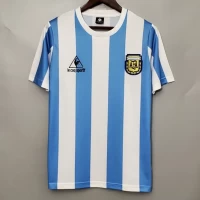 Argentina Home Retro Soccer Jersey 1986