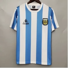 Argentina Home Retro Soccer Jersey 1986