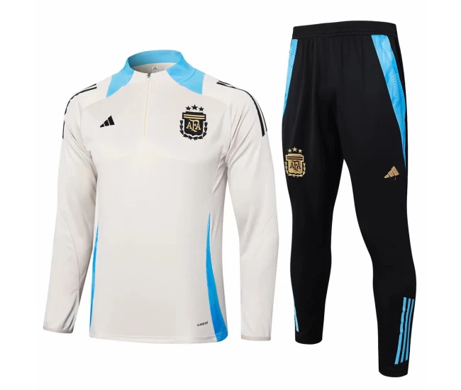 Argentina National Team Beige Training Technical Soccer Tracksuit 2024-25