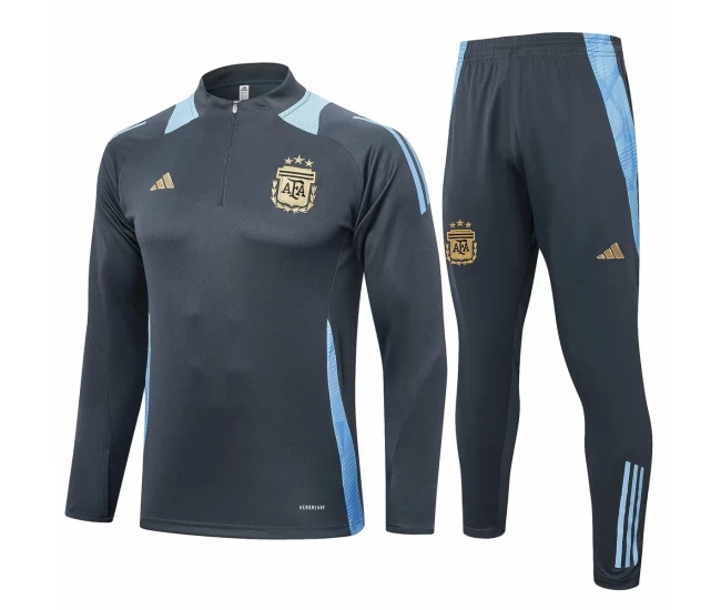 Argentina National Team Gray Training Technical Soccer Tracksuit 2024-25