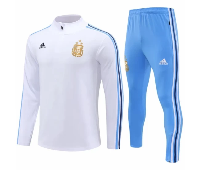 Argentina National Team White Training Technical Soccer Tracksuit 2023-24