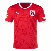 Austria Mens Home Euro Soccer Jersey 2024