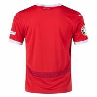 Austria Mens Home Euro Soccer Jersey 2024