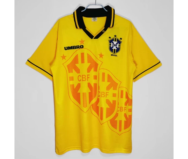 Brazil Home Retro Soccer Jersey 1993-1994