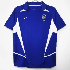 Brazil Away Retro Soccer Jersey 2002