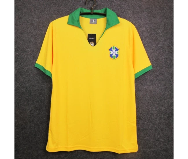 Brazil Home Retro Soccer Jersey 1957