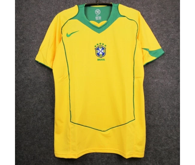 Brazil Home Retro Jersey 2004