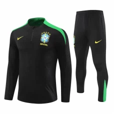 Brazil National Team Black Training Technical Soccer Tracksuit 2024-25