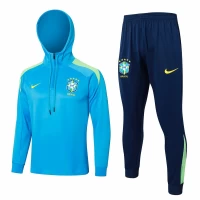 Brazil National Team Blue Training Hooded Technical Soccer Tracksuit 2024-25