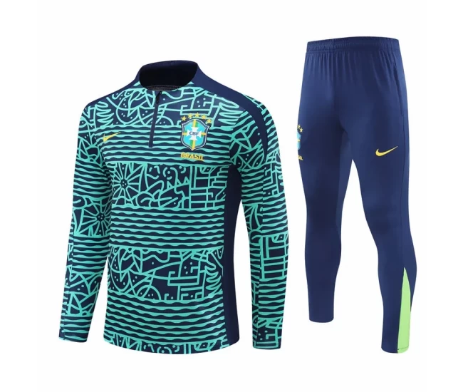 Brazil National Team Blue Training Technical Soccer Tracksuit 2024-25