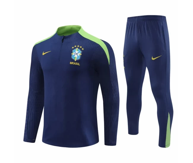 Brazil National Team Navy Training Technical Soccer Tracksuit 2023-24