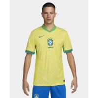 Brazil Mens Home Authentic Soccer Jersey 2024