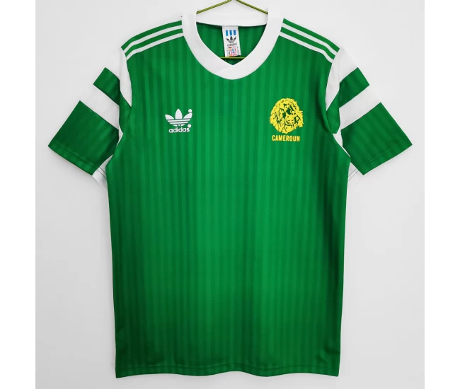 Cameroon Home Retro Soccer Jersey 1990