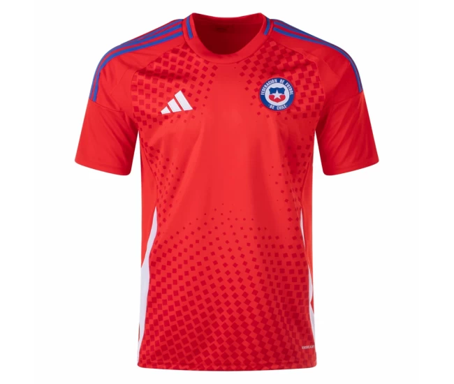 Chile Mens Home Soccer Jersey 2024