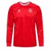 Denmark Mens Home Long Sleeve Soccer Jersey 2024