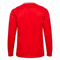 Denmark Mens Home Long Sleeve Soccer Jersey 2024