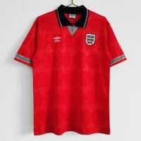 England Away Retro Soccer Jersey 1990 