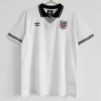 England Home Retro Soccer Jersey 1990 