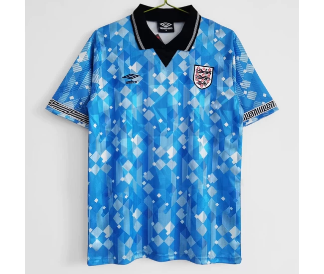 England Third Retro Soccer Jersey 1990 