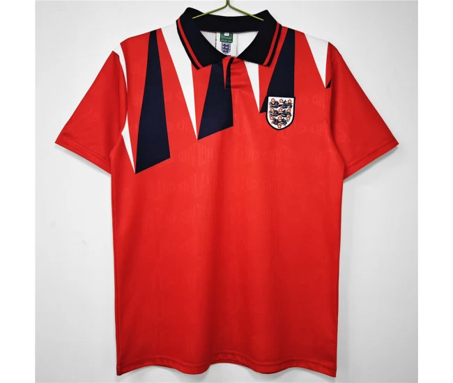 England Away Retro Soccer Jersey 1992 