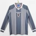 England Long Sleeve Away Retro Soccer Jersey 1996 