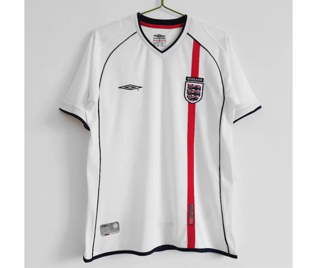 England Home Retro Soccer Jersey 2002 