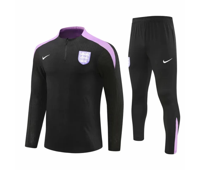 England National Team Black Training Technical Soccer Tracksuit 2024-25