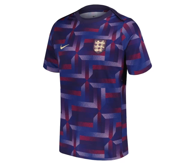 England Mens Pre Match Training Soccer Jersey 2024