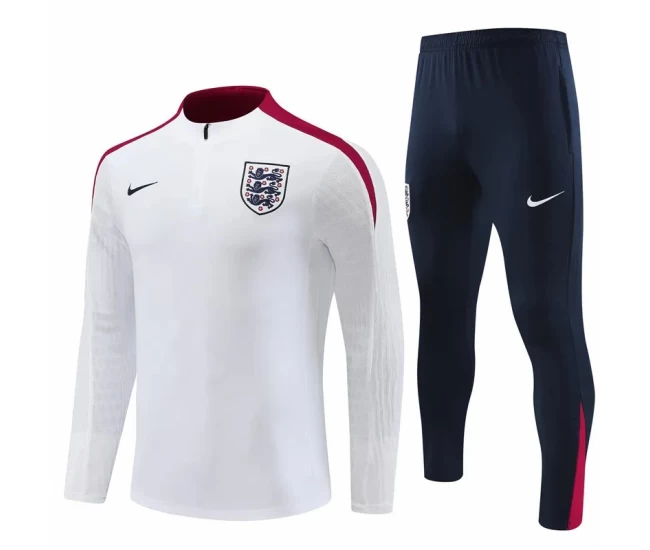 England National Team White Training Technical Soccer Tracksuit 2024-25