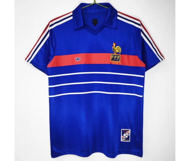 France Home Retro Soccer Jersey 1984-1986