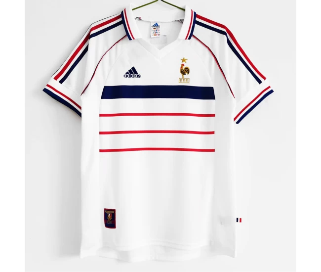 France Away Retro Soccer Jersey 1998