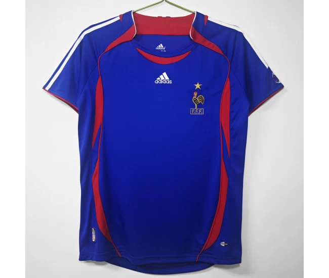 France Home Retro Soccer Jersey 2006