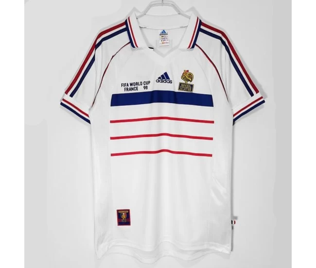 France Away Final Retro Soccer Jersey 1998