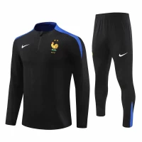 France National Team Black Training Technical Soccer Tracksuit 2024-25