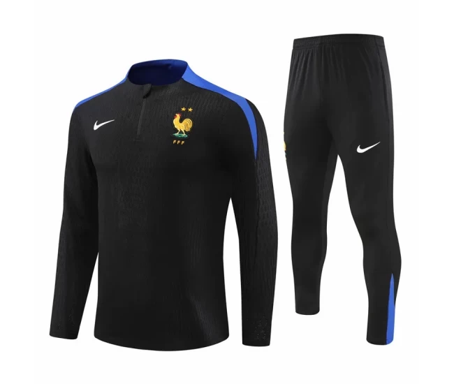 France National Team Black Training Technical Soccer Tracksuit 2024-25