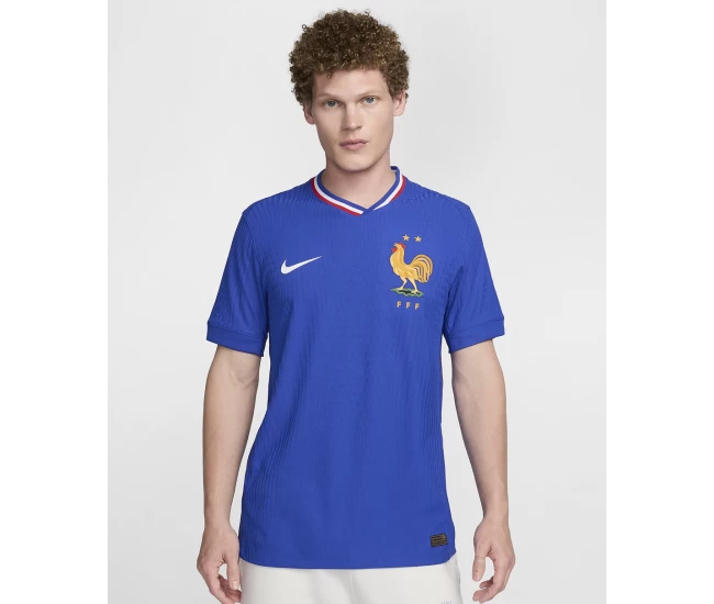 France Mens Home Authentic Soccer Jersey 2024