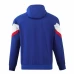 France Mens Hooded Windbreaker Soccer Jacket 2024