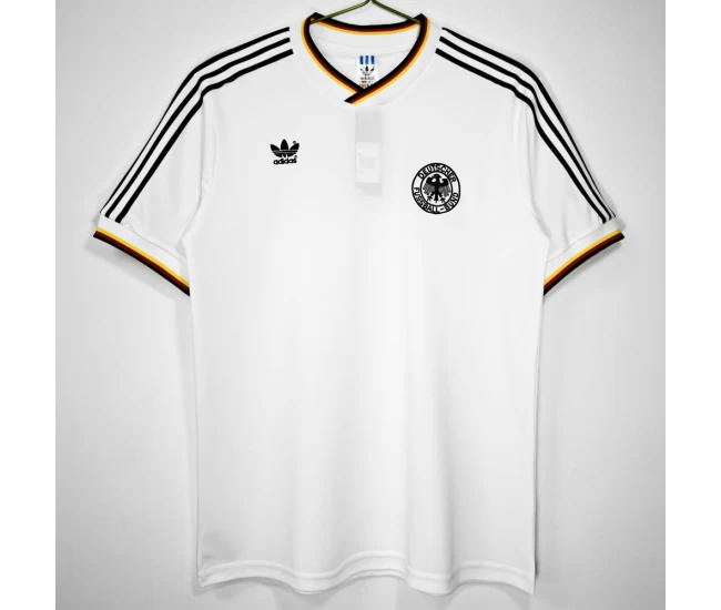 Germany Home Retro Soccer Jersey 1986