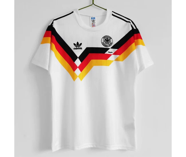 Germany Home Retro Soccer Jersey 1990 