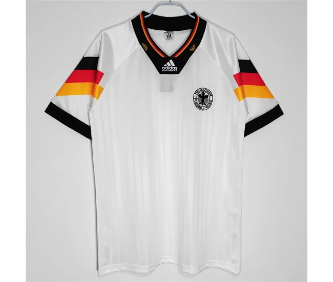 Germany Home Retro Soccer Jersey 1992 