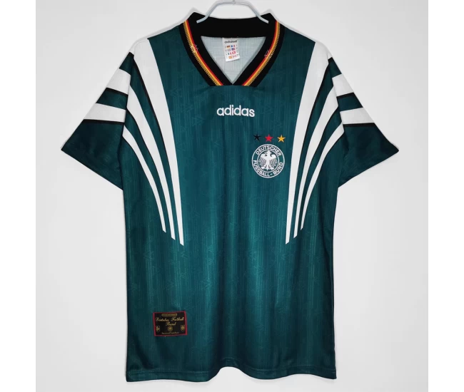 Germany UEFA EURO Away Retro Soccer Jersey 1996 