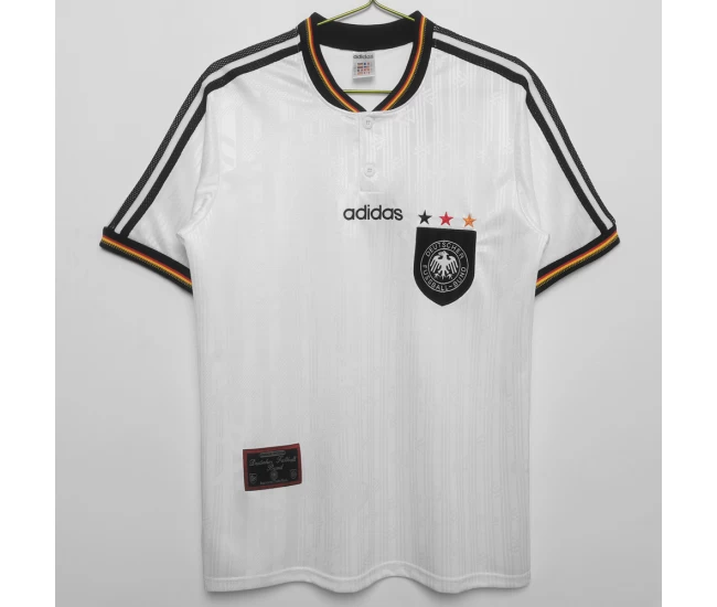 Germany UEFA EURO Home Retro Soccer Jersey 1996 