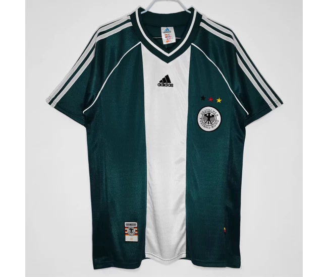 Germany Away Retro Soccer Jersey 1998 