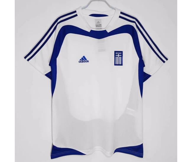 Greece Away Retro Soccer Jersey 2004