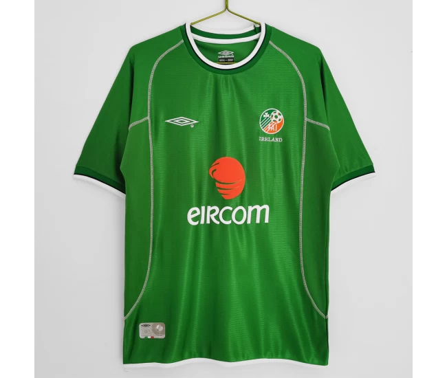 Ireland Home Retro Soccer Jersey 2002