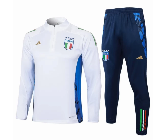 Italy National Team White Training Technical Soccer Tracksuit 2024-25