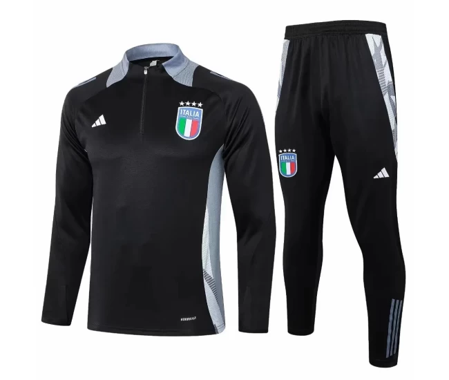 Italy National Team Black Training Technical Soccer Tracksuit 2024-25