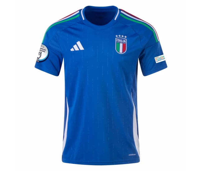 Italy Mens Home Euro Soccer Jersey 2024