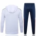 Italy National Team White Training Hooded Technical Soccer Tracksuit 2024-25